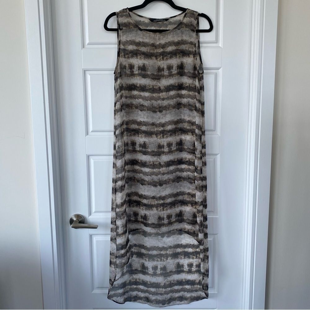ZARA sheer cover up dress